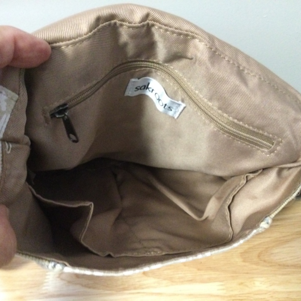 Sakroots Artist Circle Sand-Colored Canvas Crossbody Bag, NWT - Picture 5 of 7
